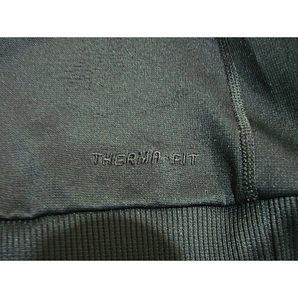 Womens Nike Therma Fit Zip Front Hoodie JUST DO IT Graphic Black Pink Size Small - Picture 11 of 12